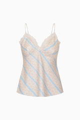 Fox Floral Stripe Top | Loveshackfancy US