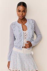 Melisse Eyelet Ruffle Cardigan | Loveshackfancy outlet