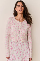 Adeanne Heirloom Print Cotton Cardigan | Loveshackfancy on sale