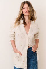 Mar Wool Celestial Jacquard Cardigan | Loveshackfancy for sale