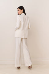 Shayne Wool-Blend Bow-Embellished Blazer | Loveshackfancy for sale