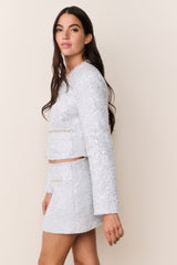 Kelli Sequin Tweed Jacket | Loveshackfancy on sale