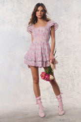 Re-Edition Stanton Floral Cotton Mini Dress | Loveshackfancy US