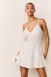 Solbina Crystal Bow Cotton Mini Dress | Loveshackfancy near me