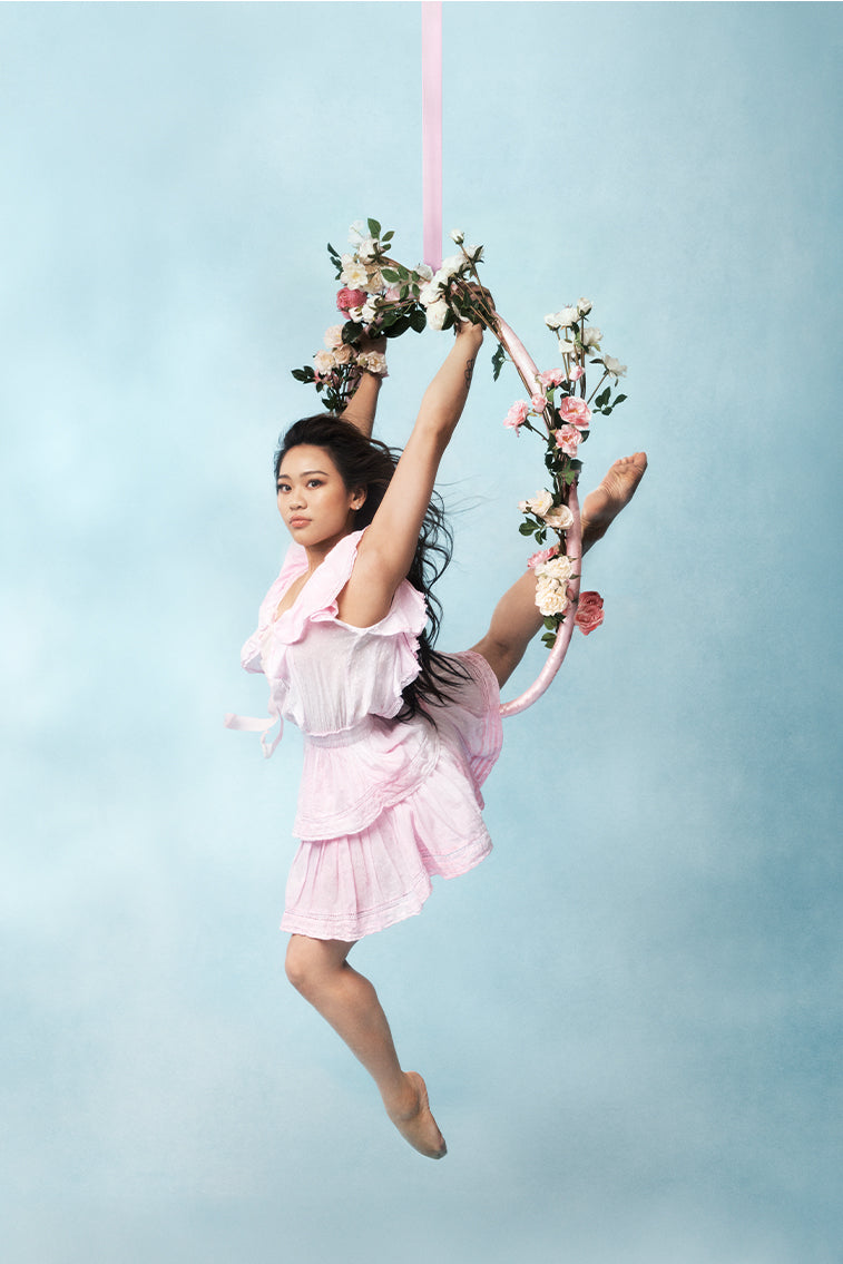 Gwen Hand Dyed Upcycled Mini Dress | Loveshackfancy online