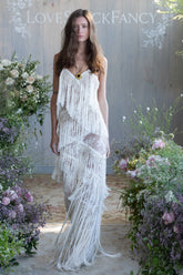 Delphi Fringe Lace Gown | Loveshackfancy sale