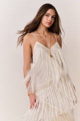 Delphi Fringe Lace Gown | Loveshackfancy sale