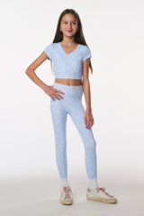 Tween Cherrily Bow Print Active Top | Loveshackfancy discount