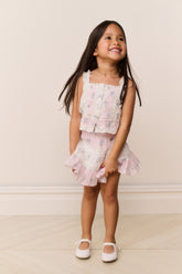 Little Girls Raf Mixed Print Skirt | Loveshackfancy near me