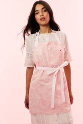 LoveShackFancy X Hedley & Bennett Perennial Pink Apron | Loveshackfancy for sale
