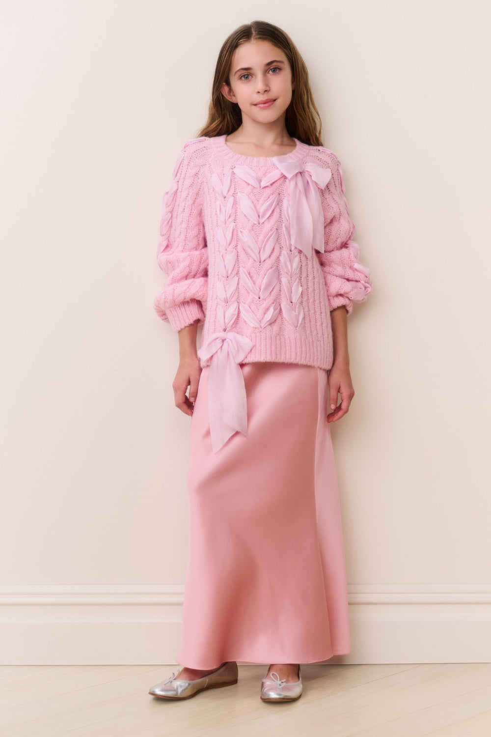 Tween Doria Alpaca-Blend Ribbon Pullover | Loveshackfancy discount