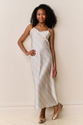 Tween Adelise Floral Stripe Maxi Dress | Loveshackfancy US