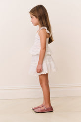 Little Girls Silano Crystal Bow Cotton Skirt | Loveshackfancy sale
