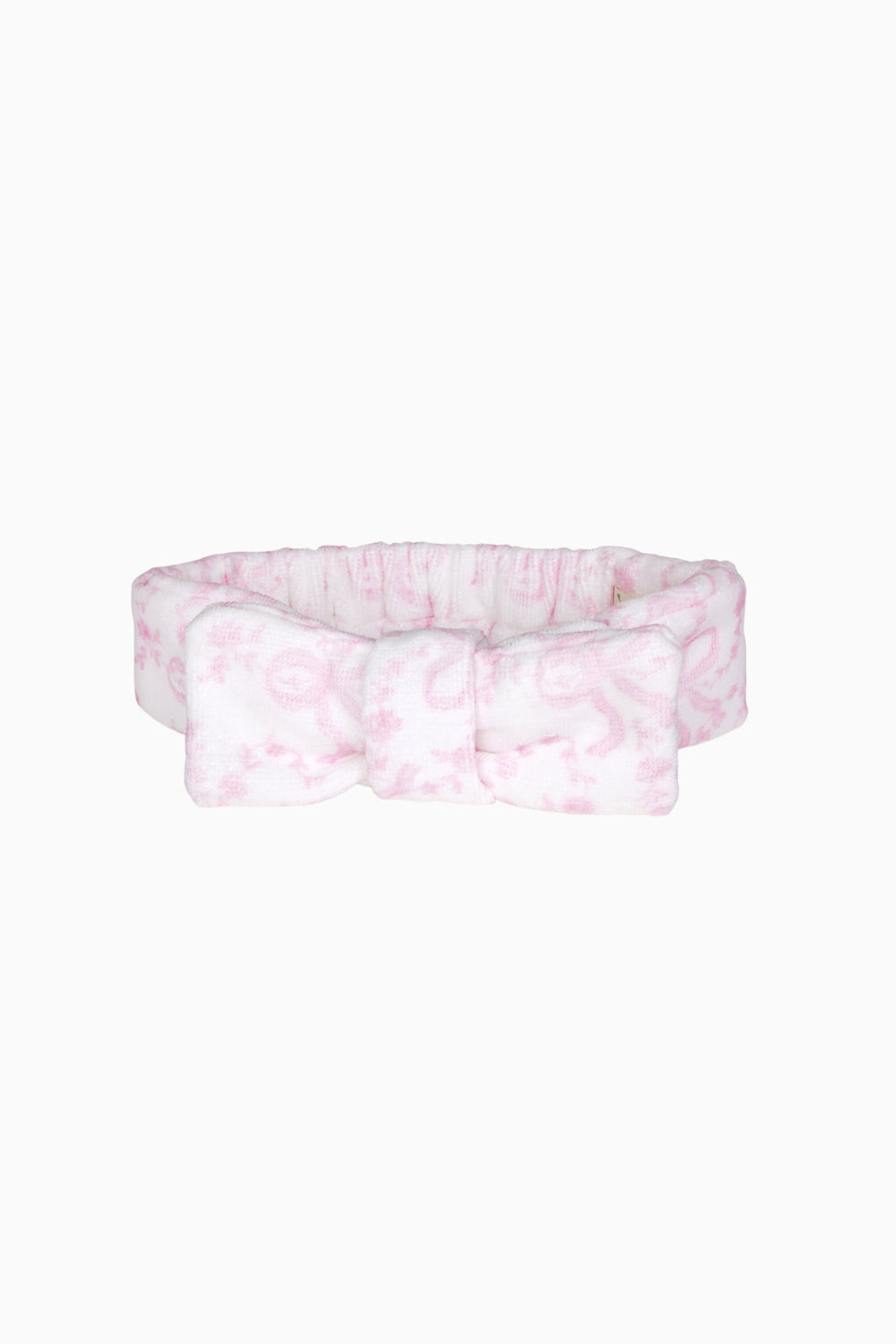 Bow Print Face Wash Beauty Headband | Loveshackfancy US