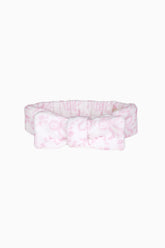 Bow Print Face Wash Beauty Headband | Loveshackfancy US