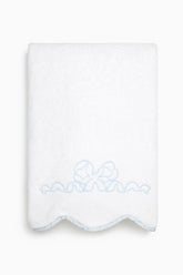 Bow-Embroidered Bath Towel | Loveshackfancy on sale