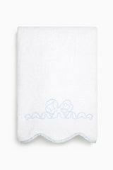 Bow-Embroidered Bath Towel | Loveshackfancy on sale