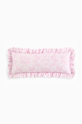 Lumbar Toile Print Ruffle Pillow | Loveshackfancy US