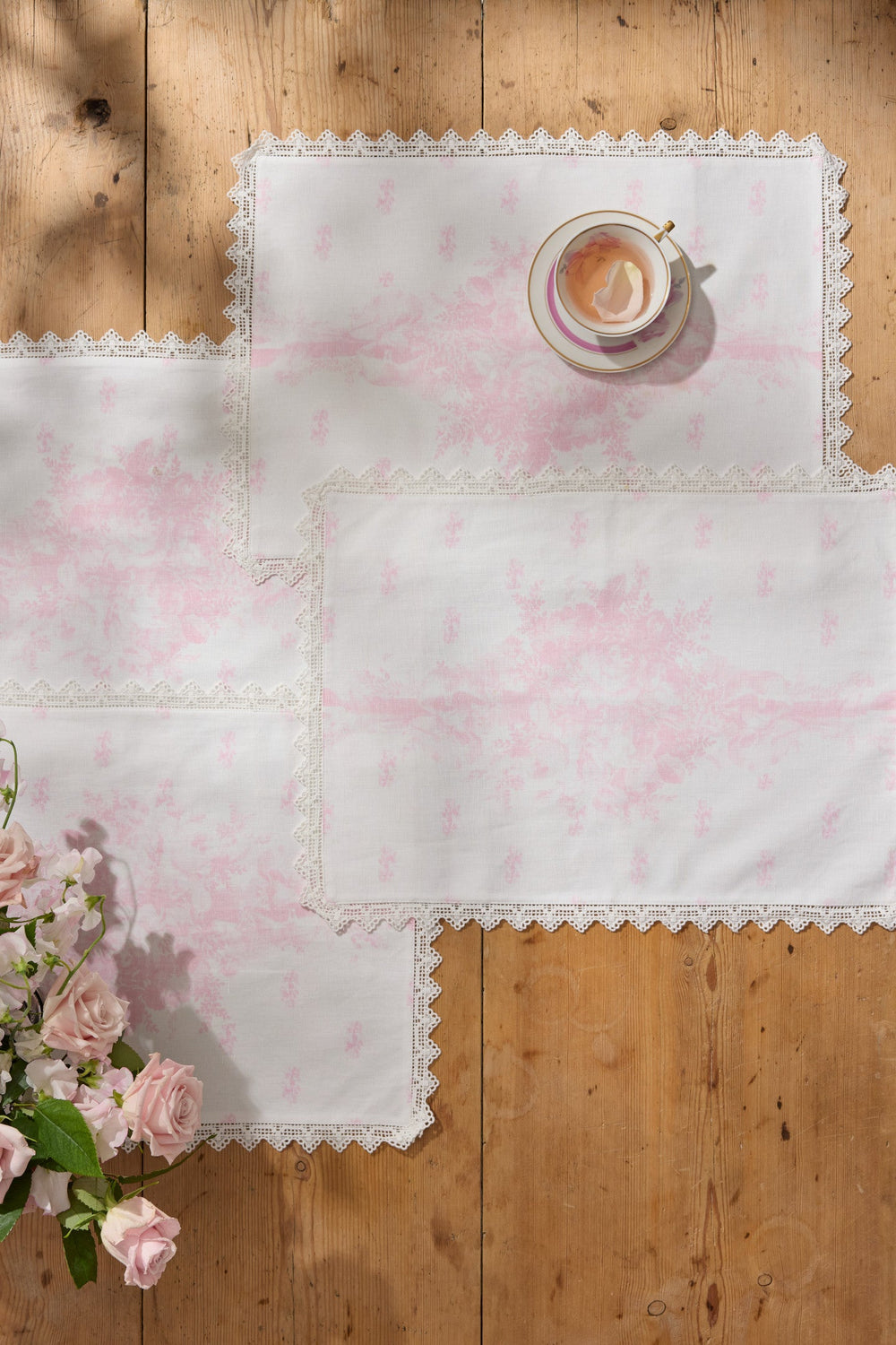 Printed Pink Victorian Place Mat - Set of 4 | Loveshackfancy on sale