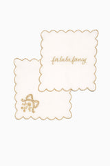 Gilded Bow Cocktail Napkins - Set Of 4 | Loveshackfancy US