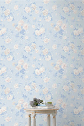 Whisper Blue Peel + Stick Wallpaper | Loveshackfancy online