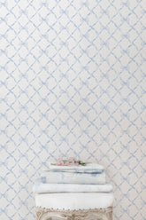 Baby Bow Blue Bella Standard Wallpaper | Loveshackfancy sale