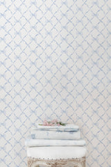 Baby Bow Blue Bella Standard Wallpaper | Loveshackfancy sale