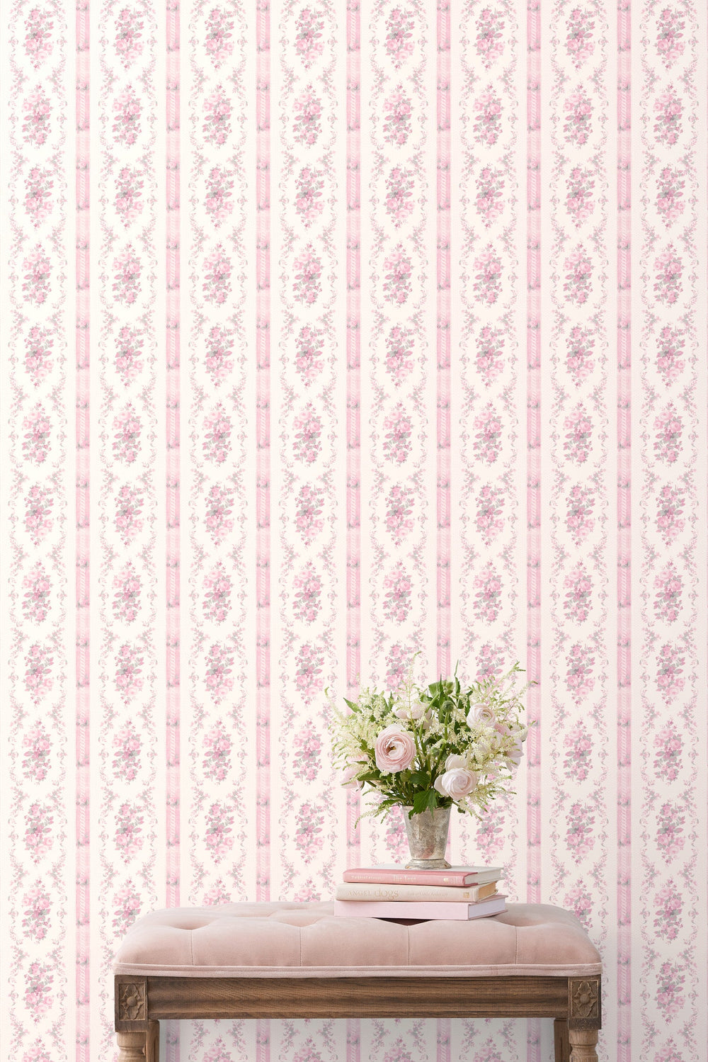 Dreamy Days Pink Parfait Standard Wallpaper | Loveshackfancy US
