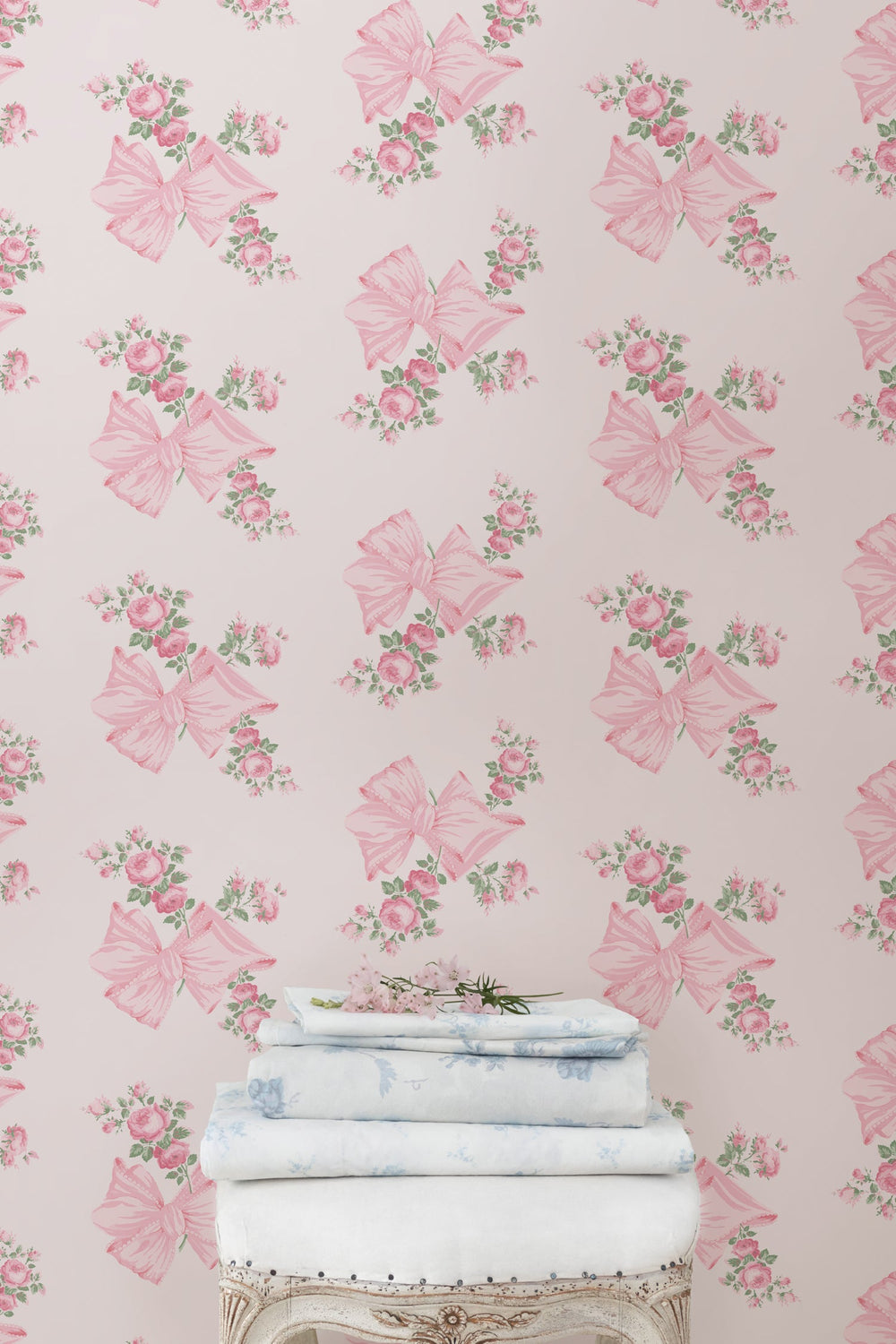 Rosa Beaux Pink Mint Standard Wallpaper | Loveshackfancy outlet