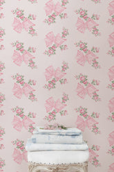 Rosa Beaux Pink Mint Standard Wallpaper | Loveshackfancy outlet
