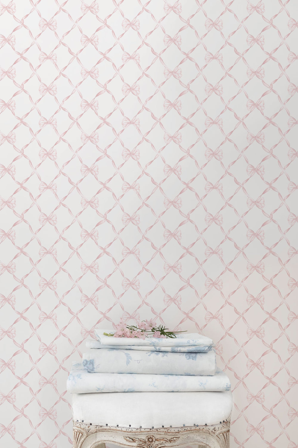 Baby Bow Faded Primrose Standard Wallpaper | Loveshackfancy on sale