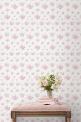 Breezy Ikat Rose Standard Wallpaper | Loveshackfancy US