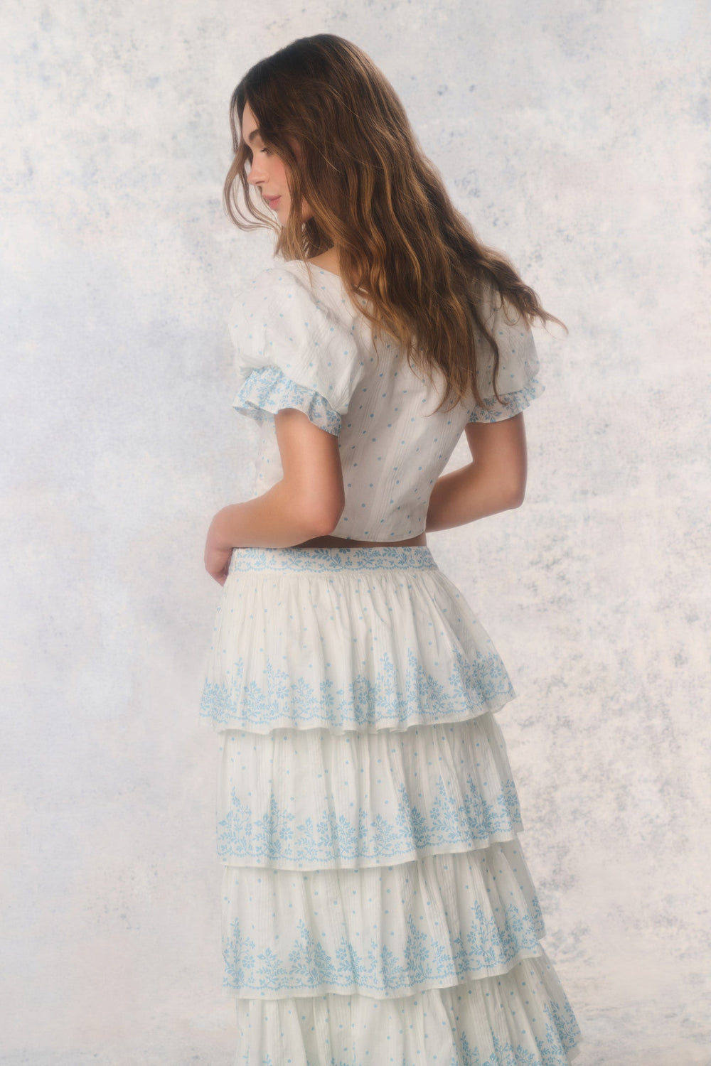 Re-Edition Christine Cotton Polkadot Top | Loveshackfancy for sale