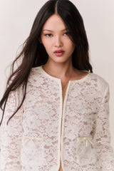 Junetta Cropped Lace Jacket | Loveshackfancy outlet