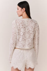 Junetta Cropped Lace Jacket | Loveshackfancy outlet