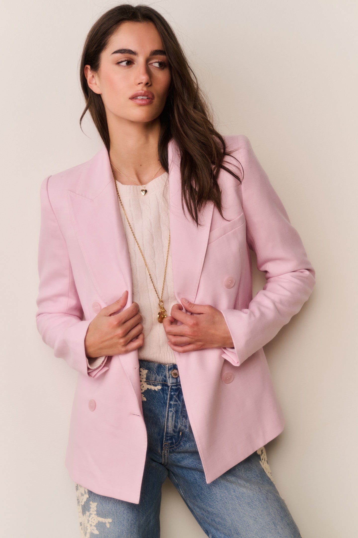 Gillian Linen-Cotton Bow Blazer | Loveshackfancy sale