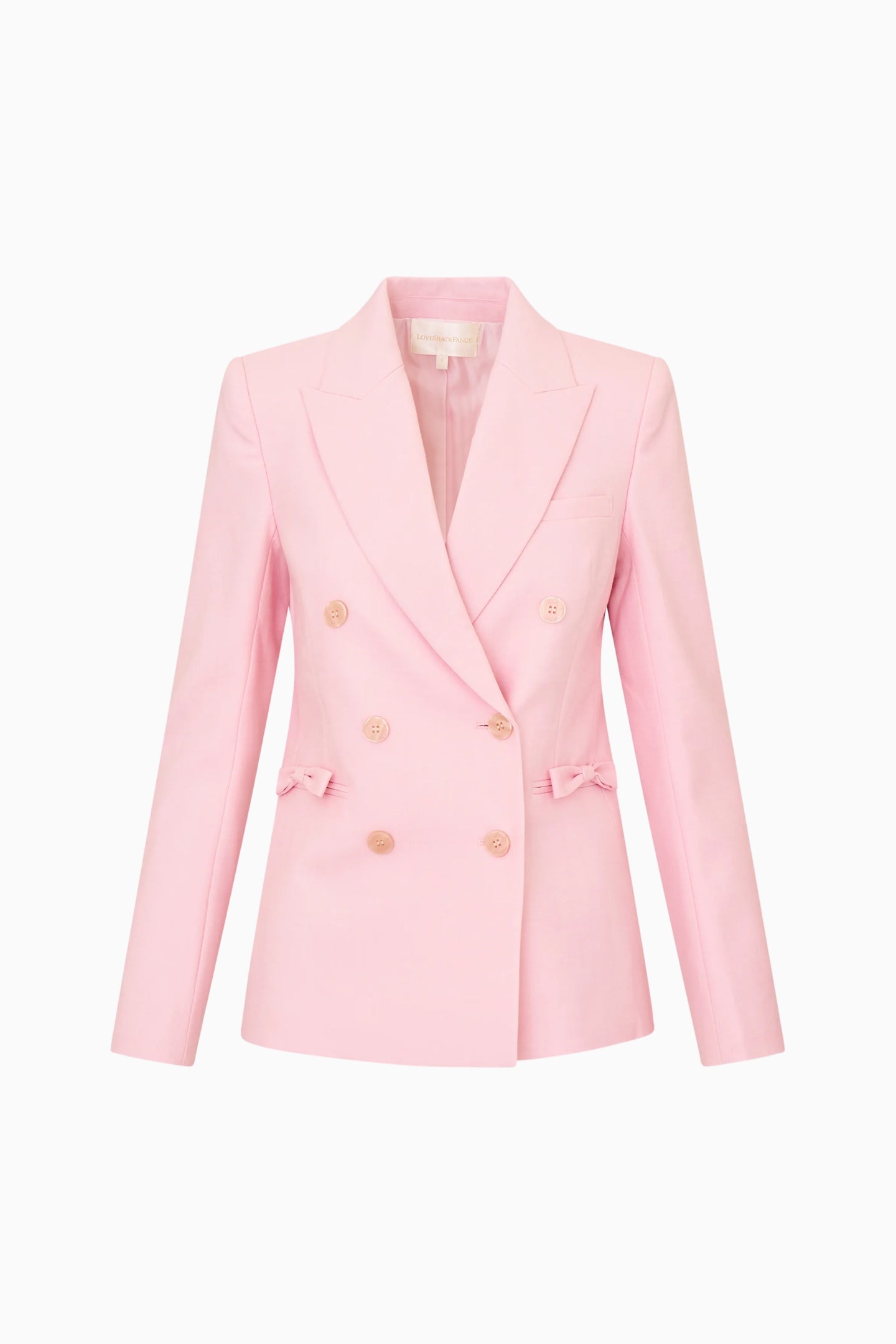 Gillian Linen-Cotton Bow Blazer | Loveshackfancy sale