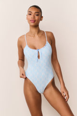 Laguna Bow Print One-Piece Swimsuit | Loveshackfancy on sale