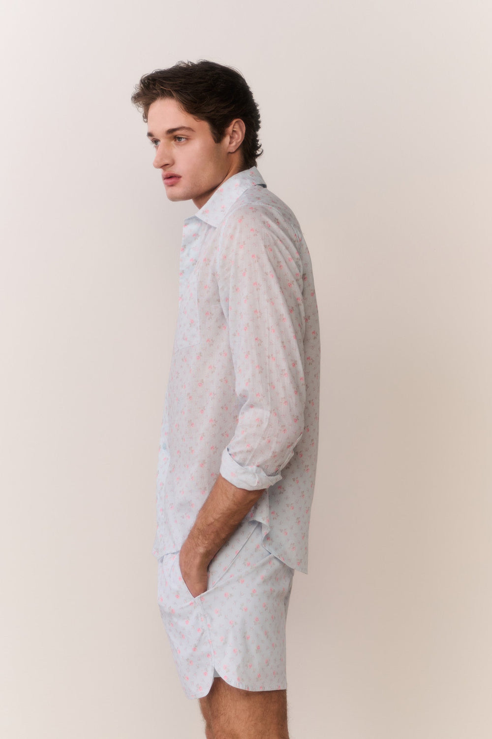 MR FANCY Kai Blue Floral Swim Shorts | Loveshackfancy near me