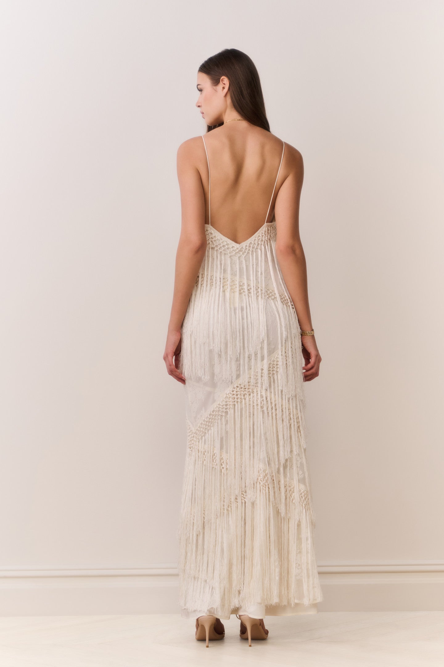 Delphi Fringe Lace Gown | Loveshackfancy sale