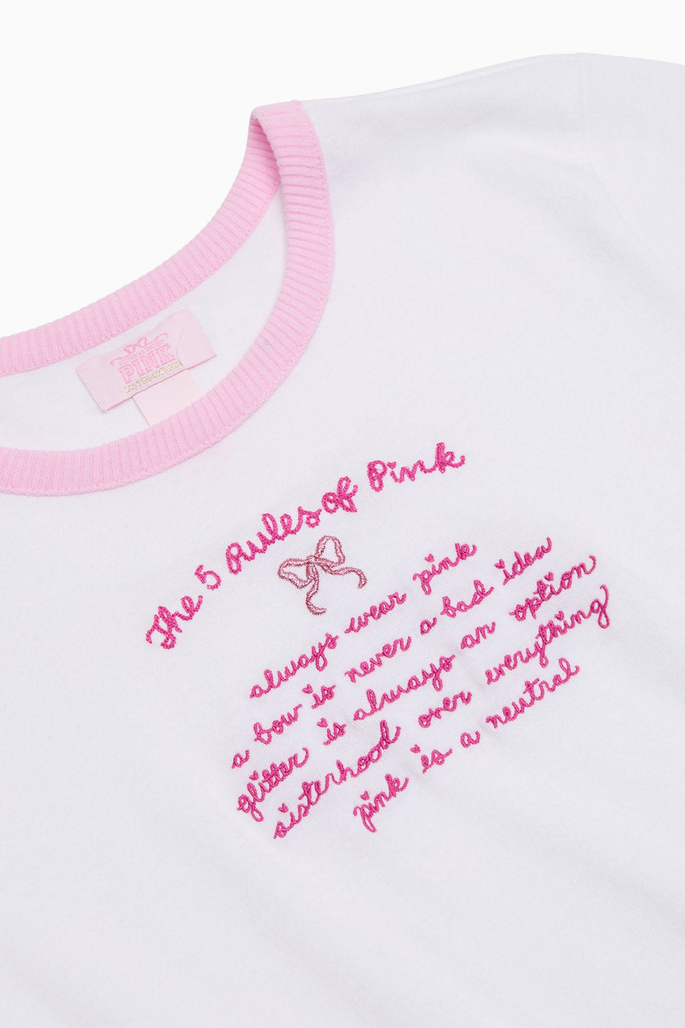 PINK x LoveShackFancy Cotton Baby Tee | Loveshackfancy on sale