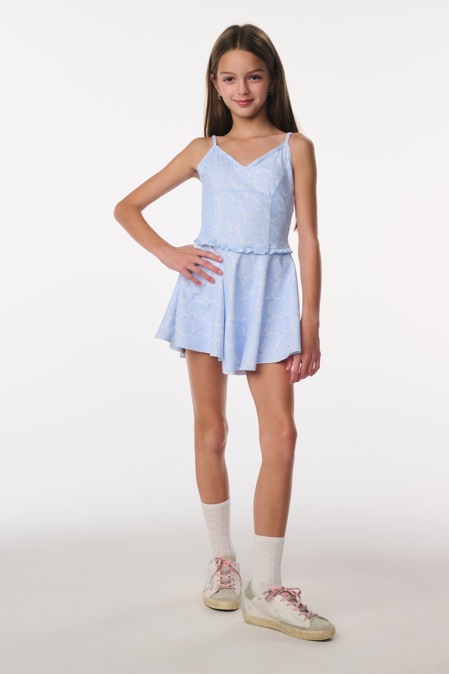 Tween Sariah Bow Print Active Dress | Loveshackfancy online