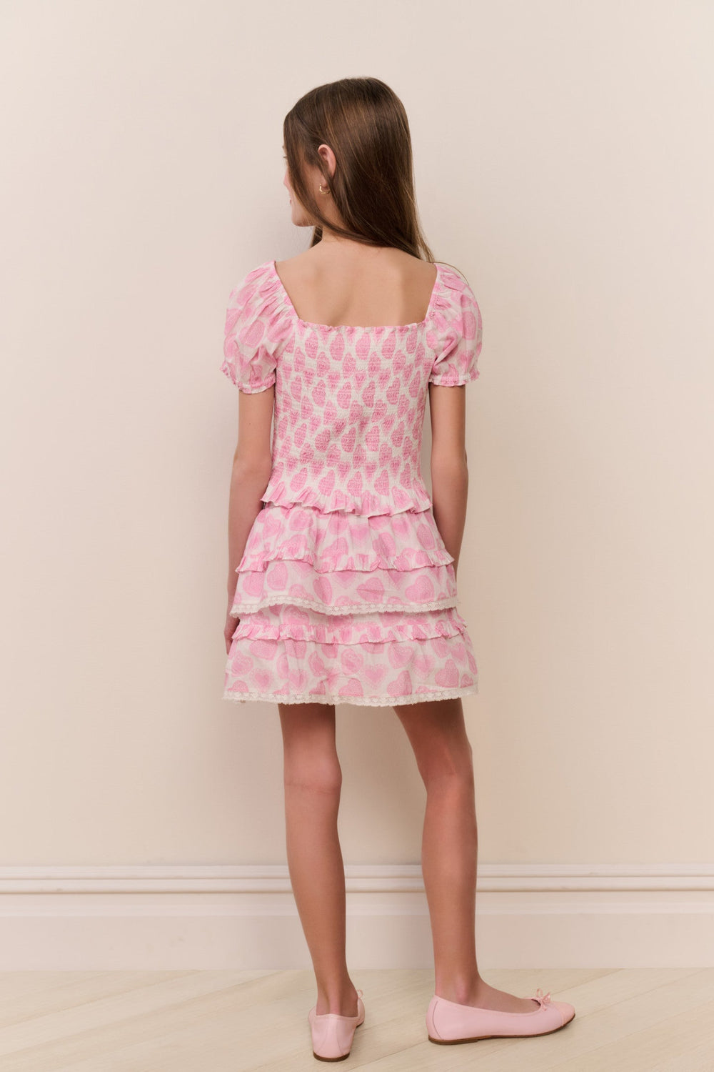Tween Billie Heart Print Skirt | Loveshackfancy outlet