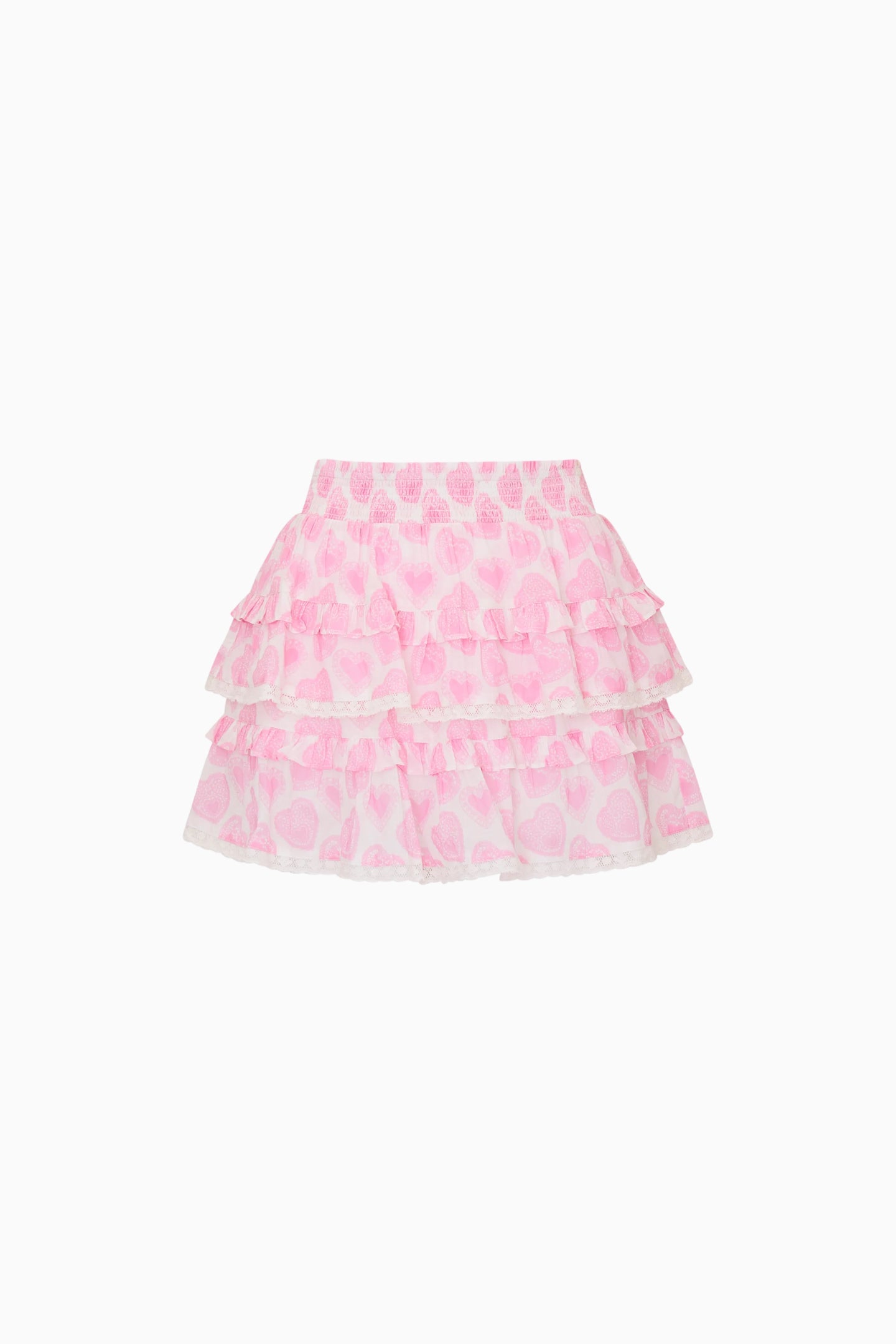 Tween Billie Heart Print Skirt | Loveshackfancy outlet