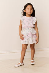Little Girls Decker Mixed Print Dress | Loveshackfancy US