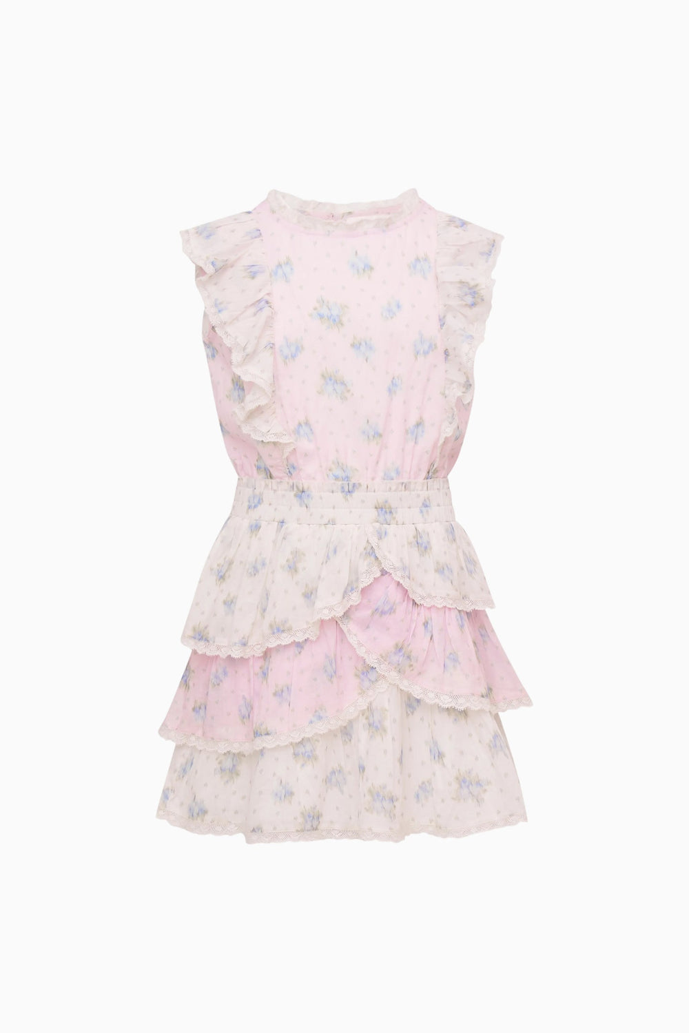 Little Girls Decker Mixed Print Dress | Loveshackfancy US