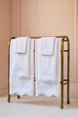 Bow-Embroidered Hand Towel | Loveshackfancy for sale