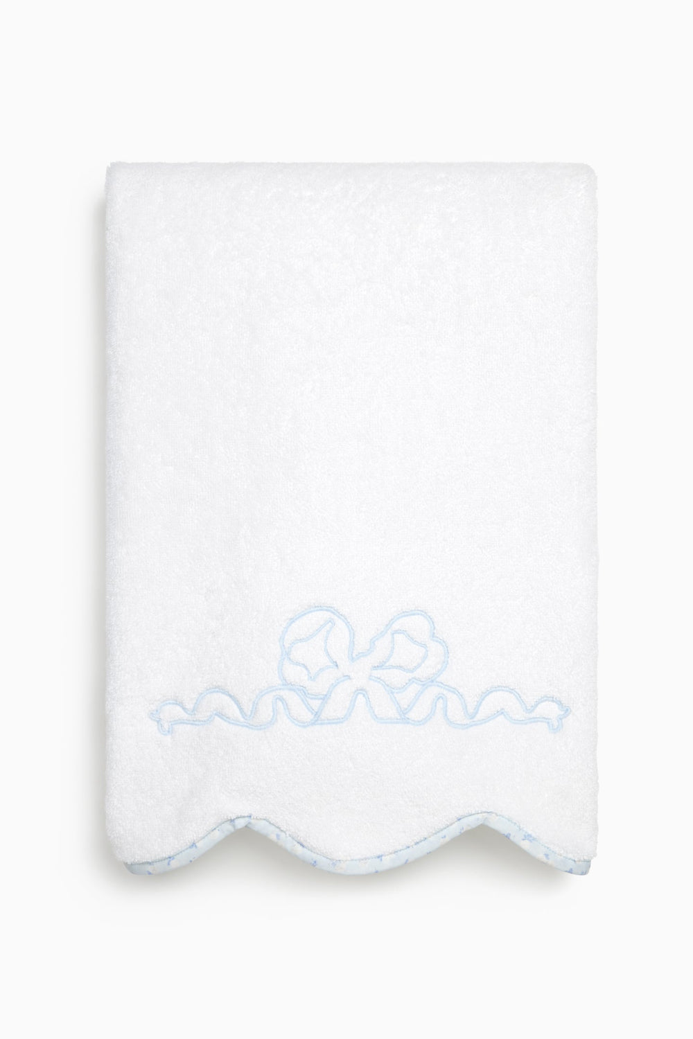 Bow-Embroidered Bath Towel | Loveshackfancy on sale