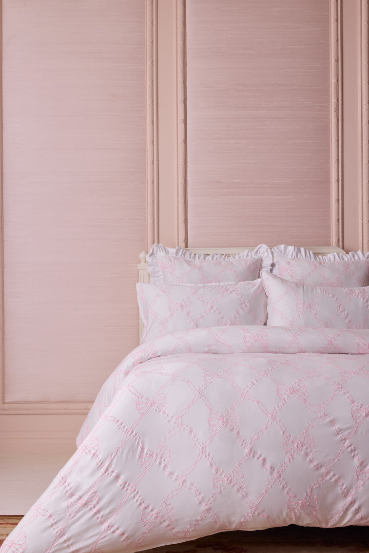 Embroidered Bow Duvet Cover + Sham Set | Loveshackfancy near me