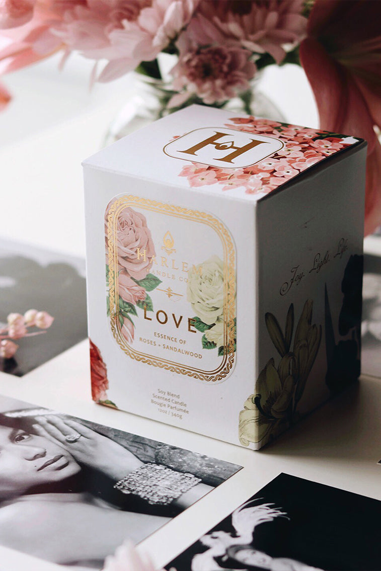 Love Luxury Candle by Harlem Candle Company | Loveshackfancy online